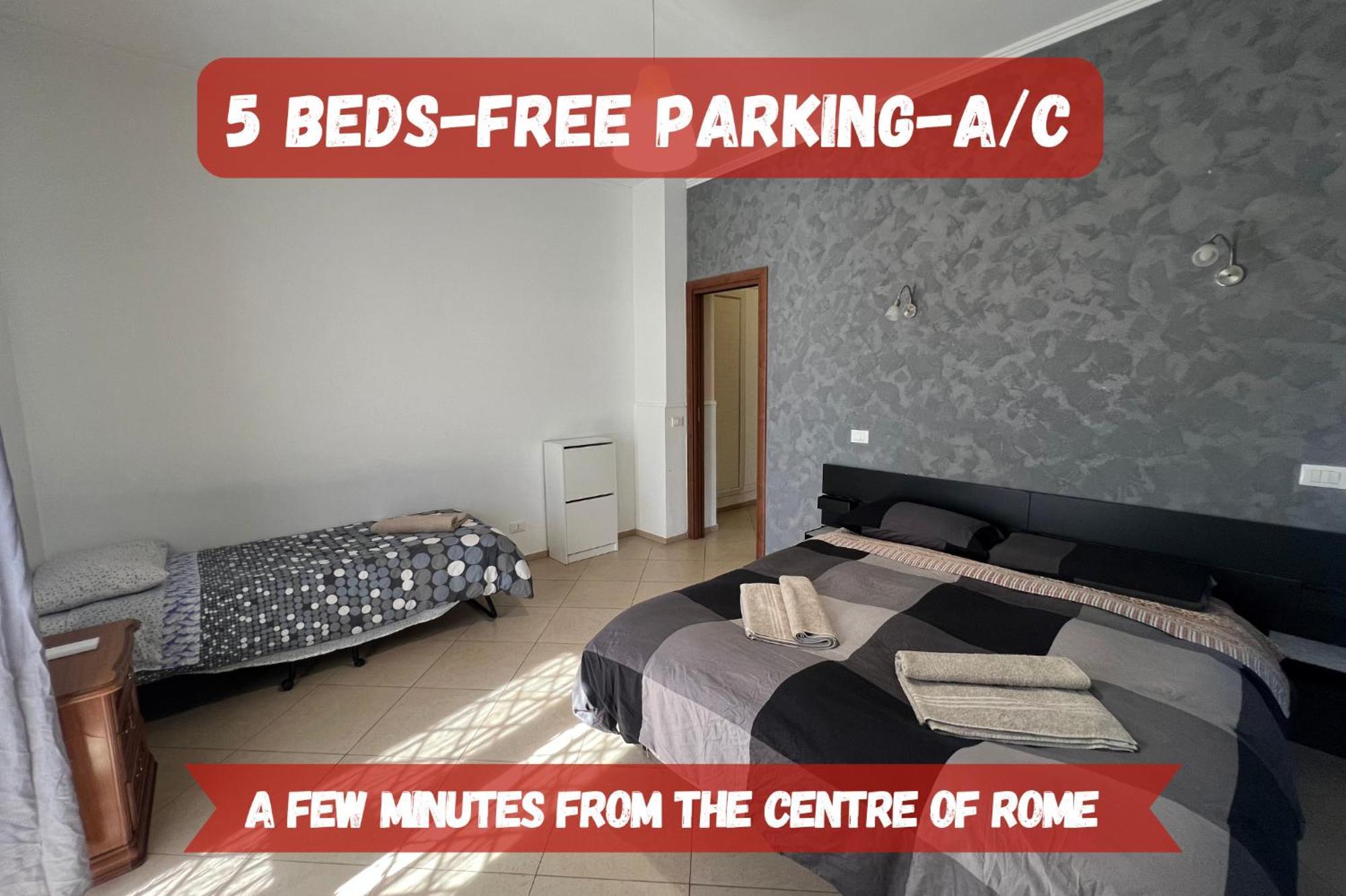 -5 Min From Bus Stop-Free Parking Рим Екстер'єр фото
